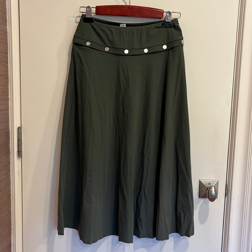 Karla Colletto Green Swim Midi Skirt size small